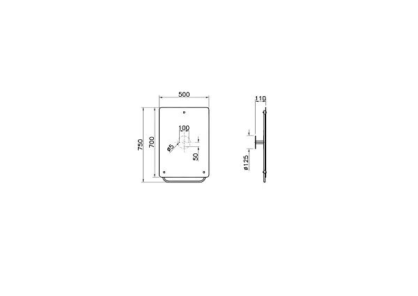 Зеркало Vitra Arkitekta 50x75 A44002 фото 2