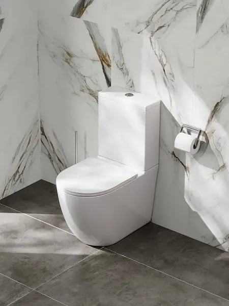 Унитаз-компакт Watersense Milana Vortex W00744 напольный безободковый с микролифтом фото 2