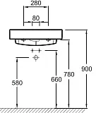 Раковина Jacob Delafon Rythmik EXR112-Z-00 60 см фото 4