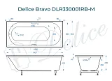 Ванна из искусственного камня Delice Bravo DLR330001RB-M фото 1