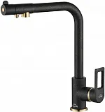 Смеситель Steel Hammer SH 572 BLACK BR для кухонной мойки фото 1