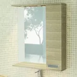 Зеркало Comforty Марио 75x83,5 00003121624CF с подсветкой с полочкой фото 1