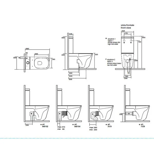 Бачок KERASAN Aquatech А0002325819 фото 1