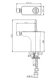 Смеситель для биде Wonzon & Woghand SHARK WW-48B5001-CR фото 1