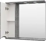 Зеркало Misty Атлантик 80x74 П-Атл-4080-050Л левое с полочкой и подсветкой фото 4