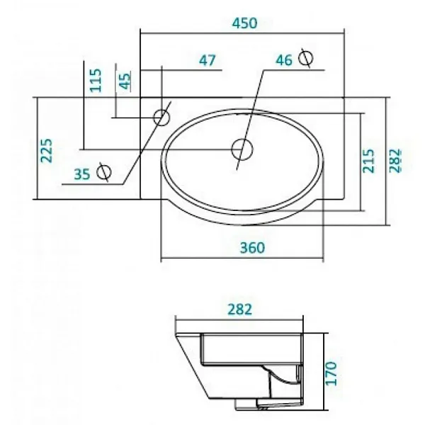 Раковина Santek Форум WH110542 L фото 2