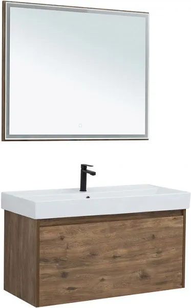 Зеркало Aquanet Nova Lite 99x80 249519 с подсветкой фото 6