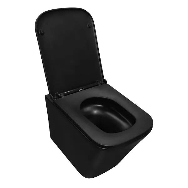 Унитаз Azario Teramo AZ-0052-UQ3MB подвесной безободковый с сиденьем микролифт фото 2