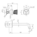 Встраиваемый смеситель PAINI Domus 18PJ208PZ фото 6