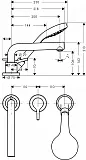 Смеситель Hansgrohe Talis S 72416000 на борт ванны фото 2