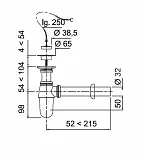 Сифон Wirquin SL213 для раковины фото 2