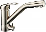 Смеситель ZorG Sanitary ZR 400 KF-12 NICKEL для кухонной мойки фото 1