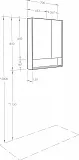 Зеркало-шкаф Акватон Сканди 70x85 см 1A252202SDZ90 фото 7