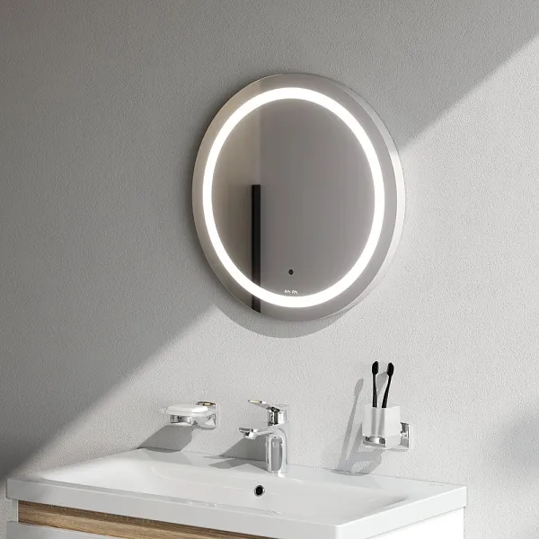 Зеркало AM.PM X-Joy 50x50 M85AMOX0501WG с подсветкой фото 4