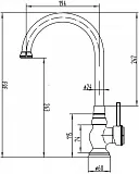 Смеситель ZorG Antic A 202K-BR для кухонной мойки фото 2
