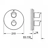 Термостат Grohe Grohtherm 2000 New 19355001 для ванны с душем фото 2