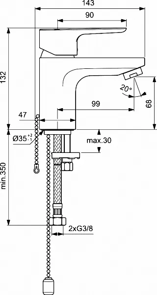 Смеситель Ideal Standard Ceraplan lll BC564AA для раковины фото 2