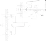 Смеситель Decoroom DR38 DR38036 для ванны с душем фото 2