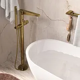 Смеситель WasserKRAFT Sauer 7121 напольный для ванны фото 2