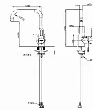 Смеситель Bravat Stream-D Black F737163BC для кухонной мойки фото 2