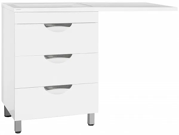 Тумба с раковиной Style Line Жасмин 120 напольная левая фото 2