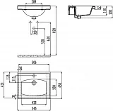 Раковина Creavit Tefen 55 см TF155-00CB00E-0000 фото 3