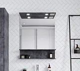 Зеркало Бриклаер Чили 70x90 4627125415166 с полочкой и подсветкой фото 1