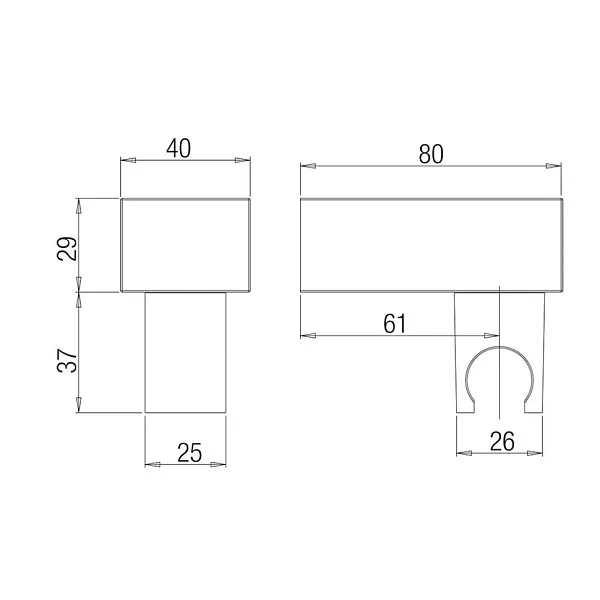 Держатель для душевой лейки PAINI Dax-DaxR 82CR185 фото 5