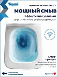 Унитаз подвесной Teymi Eva Vortex W01831 подвесной безободковый с микролифтом фото 2