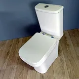 Унитаз-компакт Watersense Lana W00137 напольный безободковый с микролифтом фото 9