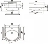 Раковина CeraStyle Виктория 60 см 030200-u-01 фото 3