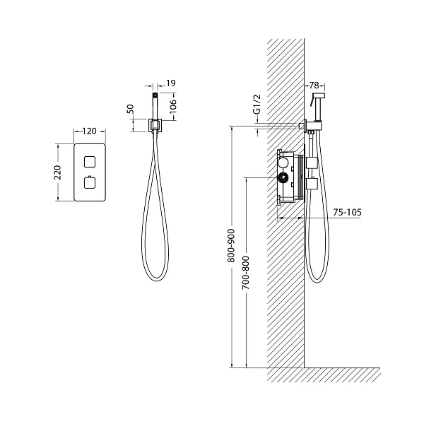 Гигиенический душ TIMO Petruma 5089/17SM фото 2