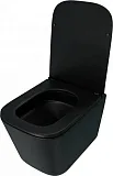 Унитаз подвесной Teymi Eva Pro Vortex Black W00789 подвесной безободковый с микролифтом фото 6