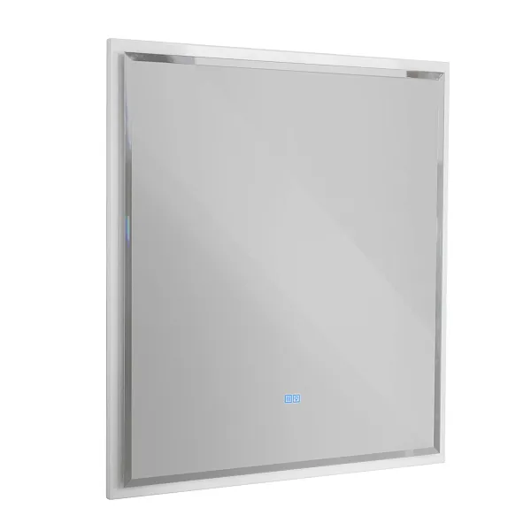 Зеркало Cezares Interni 100x90 CZR-SPC-INT-1000-900-LED-TCH-WARM-BL с подсветкой Bianco Lucido фото 1