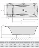 Акриловая ванна Alpen Alia 180x80 34119 фото 3