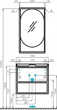 Зеркало Акватон Лофт Фабрик 52x90 см 1A242502LTDY0 фото 3