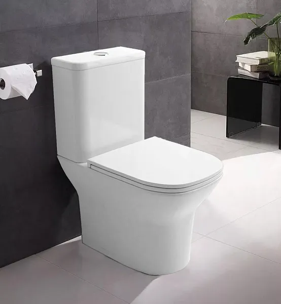Унитаз-компакт Azario Iris AZ-8353 GB напольный безободковый с сиденьем микролифт фото 2