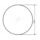 Зеркало Comforty Круг 40x40 00-00013806CF с подсветкой фото 2