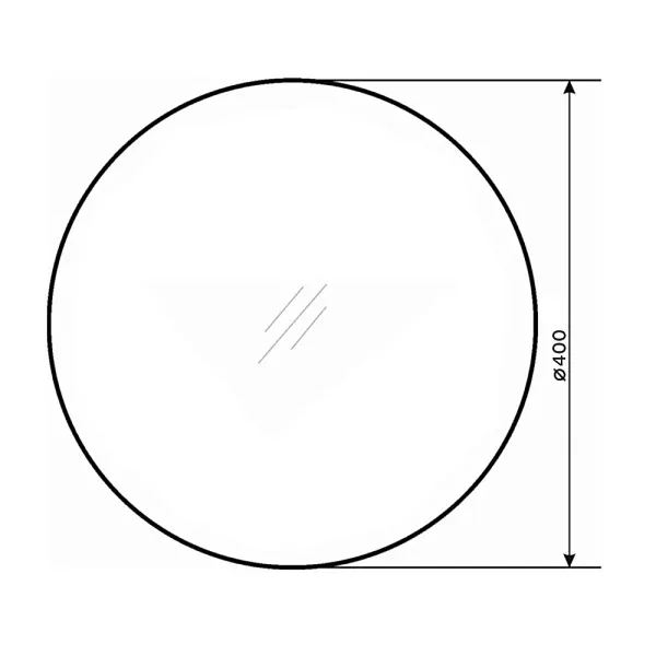 Зеркало Comforty Круг 40x40 00-00013806CF с подсветкой фото 2