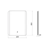 Зеркало Comforty Флокс 60x80 00-00014246CF с подсветкой фото 3