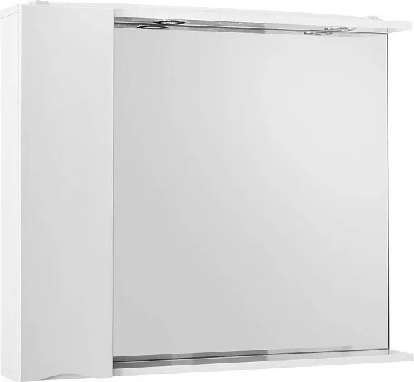 Зеркало-шкаф BelBagno Marino 80x75 MARINO-SPC-800/750-1A-BL-P-L левое с подсветкой фото 1