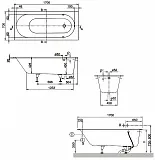 Квариловая ванна Villeroy & Boch Oberon 170x70 UBQ177OBE2V-01 фото 8