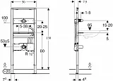 Инсталляция для раковины Geberit Duofix 111.558.00.1 фото 2