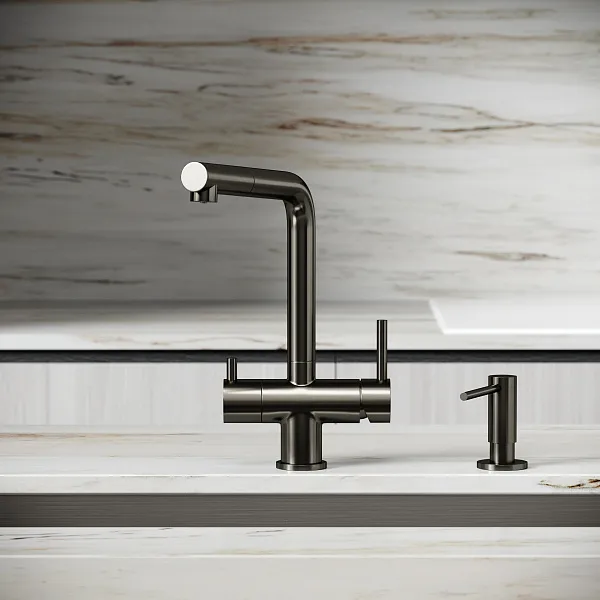 Смеситель для кухонной мойки Sancos Spin SC4015GG фото 3
