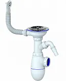 Сифон Unicorn KM1VP/ B431VP для кухонной мойки фото 1
