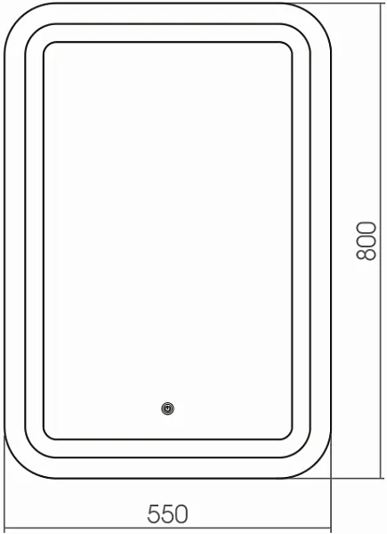 Зеркало Grossman Elegans 55x80 555800 с подсветкой фото 2