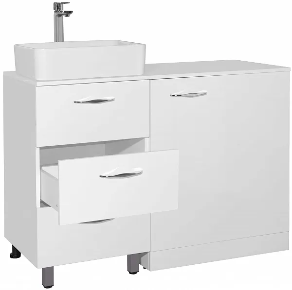 Мебель для ванной Style Line Берн 120 напольная с зеркалом с подсветкой фото 6
