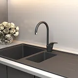 Смеситель для кухонной мойки PAINI Sicily 6344570PNLMKM фото 2