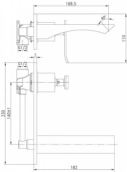 Смеситель Lemark Contest LM5826CW для раковины с внутреней частью фото 2