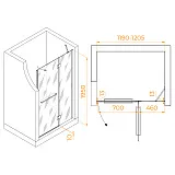 Душевая дверь RGW Hotel 350600812-11 фото 4